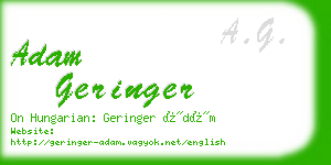 adam geringer business card